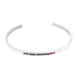 SSFB013 Fashion Stainless Steel Bangle with Words