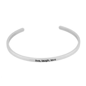 SSFB014 Fashion Stainless Steel Bangle with Words