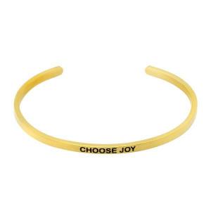 SSFB001 Fashion Stainless Steel Bangle with Words