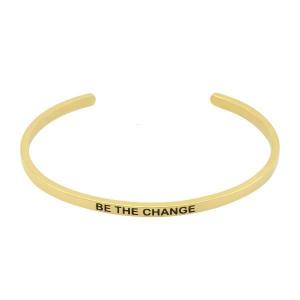 SSFB003 Fashion Stainless Steel Bangle with Words